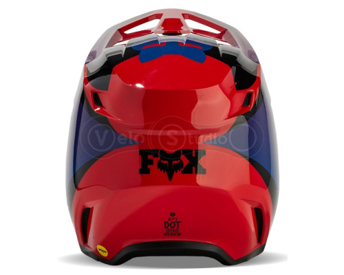Мотошолом FOX V1 STREAK HELMET [Flo Red], L