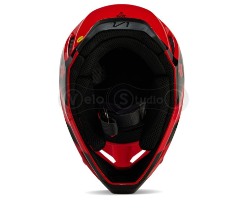 Мотошолом FOX V1 STREAK HELMET [Flo Red], L