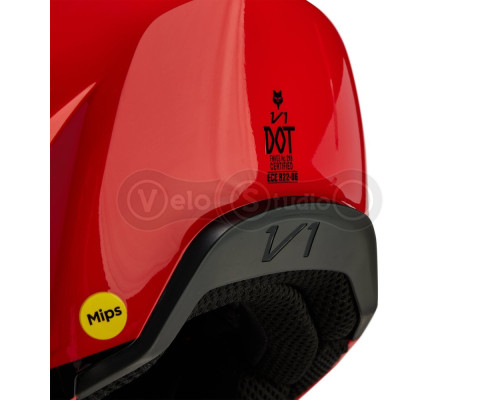 Мотошолом FOX V1 STREAK HELMET [Flo Red], L