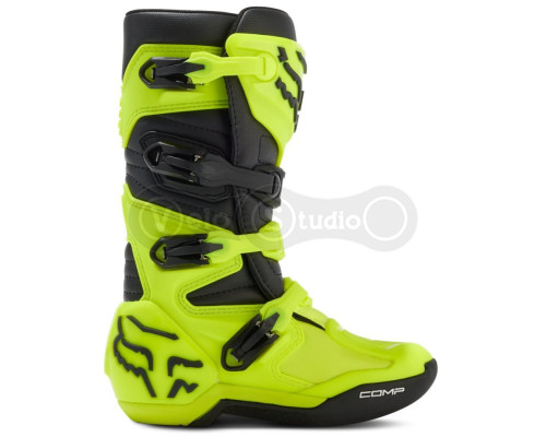 Детские мотоботы FOX Comp Youth Boot [Flo Yellow], US2