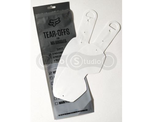 Дитячі зривки до маски FOX Y-AIRSPACE Tear-Offs - 20 pack, No Size