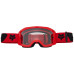 Детская маска FOX YTH MAIN II CORE GOGGLE [Flo Red], Clear Lens