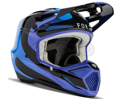 Мотошолом FOX V3 MAGNETIC HELMET [Black], L
