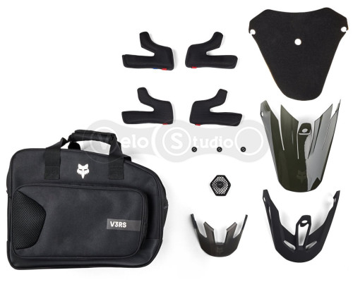 Мотошолом FOX V3 RS OPTICAL HELMET [Flo Red], M