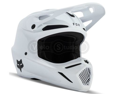 Шолом FOX V3 SOLID HELMET [Matte White], M (57-58 см)