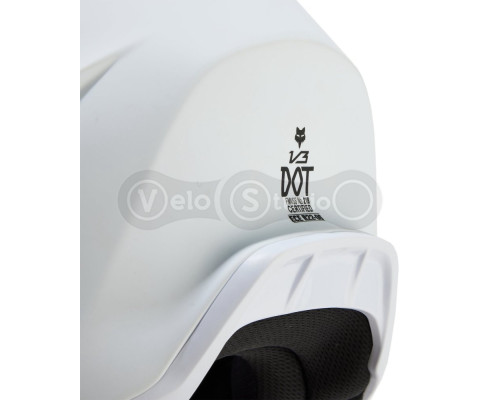 Шолом FOX V3 SOLID HELMET [Matte White], M (57-58 см)