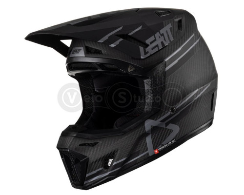 Шлем LEATT Helmet Moto 9.5 + маска Goggle Velocity 6.5 [Black], M