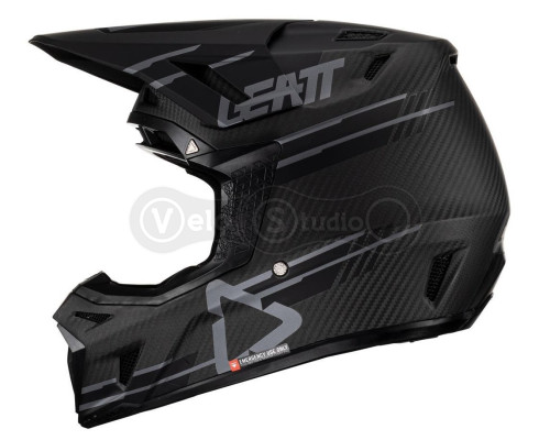 Шлем LEATT Helmet Moto 9.5 + маска Goggle Velocity 6.5 [Black], M