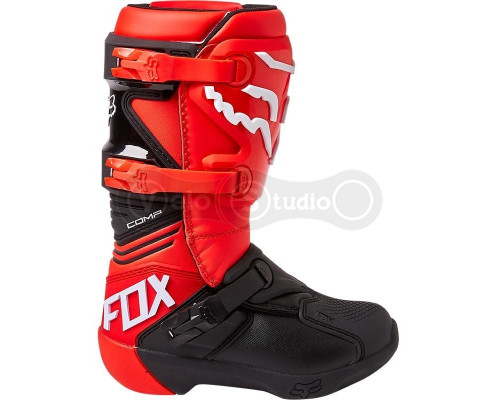 Детские мотоботы FOX Comp Youth Boot [Flo Red1], US4