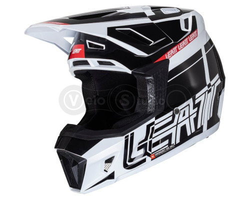 Шолом LEATT Helmet Moto 7.5 + маска Goggle Velocity 4.5 [Black], M