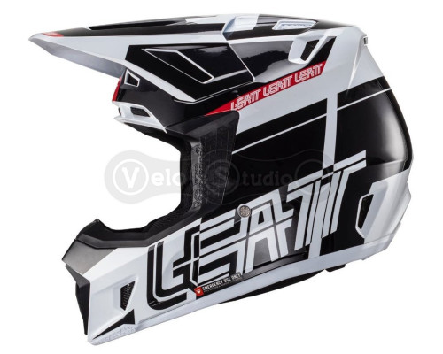 Шолом LEATT Helmet Moto 7.5 + маска Goggle Velocity 4.5 [Black], M