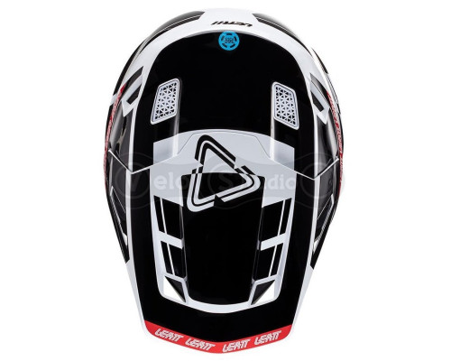 Шолом LEATT Helmet Moto 7.5 + маска Goggle Velocity 4.5 [Black], M