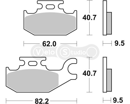 Тормозные колодки SBS 754SI Sport Brake Pads, Sinter/Carbon