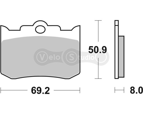 Тормозные колодки SBS 678H.HS Perfomance Machine Front Brake Pads, Sinter