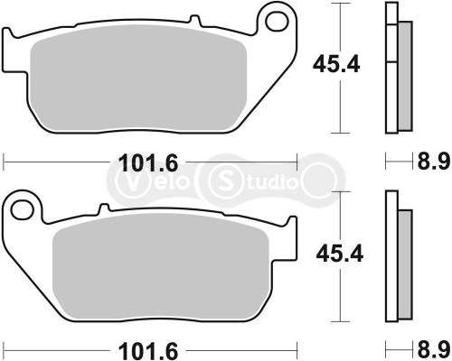 Колодки гальмівні SBS 807H.HF Ultra Quit Brake Pads, Ceramic