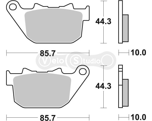 Колодки гальмівні SBS 808H.HF Ultra Quit Brake Pads, Ceramic