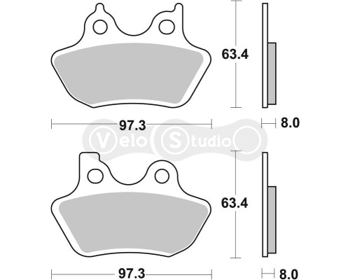 Колодки гальмівні SBS 826H.HF Ultra Quit Brake Pads, Ceramic