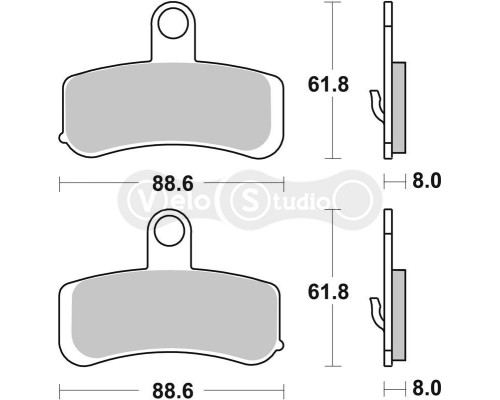 Колодки гальмівні SBS 853H.HF Ultra Quit Brake Pads, Ceramic