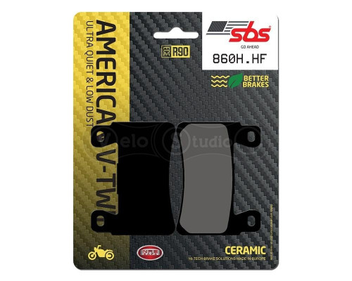 Колодки гальмівні SBS 860H.HF Ultra Quit Brake Pads, Ceramic