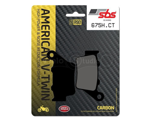Тормозные колодки SBS 675H.CT High Power Brake Pads, Carbon