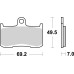 Тормозные колодки SBS 782H.CT High Power Brake Pads, Carbon