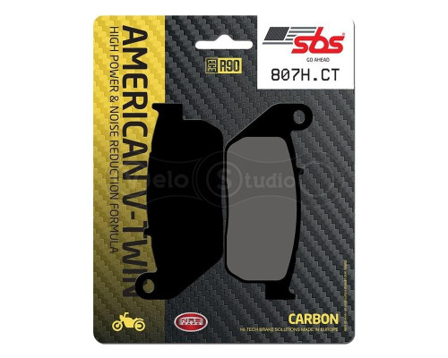 Тормозные колодки SBS 807H.CT High Power Brake Pads, Carbon