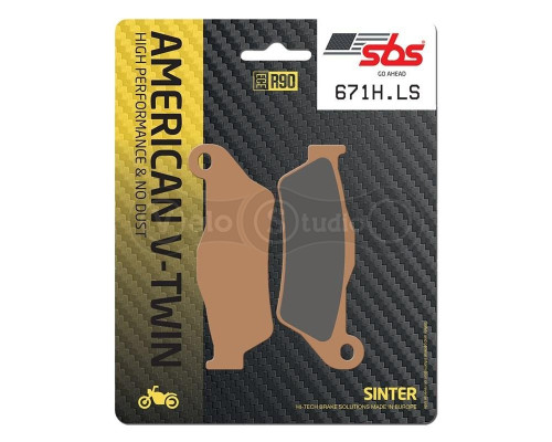 Тормозные колодки SBS 671H.LS High Performance Rear Brake Pads, Sinter