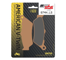 Колодки гальмівні SBS 674H.LS High Performance Rear Brake Pads, Sinter