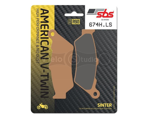 Колодки гальмівні SBS 674H.LS High Performance Rear Brake Pads, Sinter