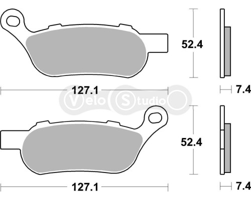 Тормозные колодки SBS 854H.LS High Performance Rear Brake Pads, Sinter