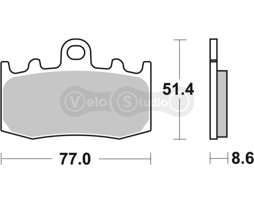 Тормозные колодки SBS 796RST Track Days Front Brake Pads, Sinter