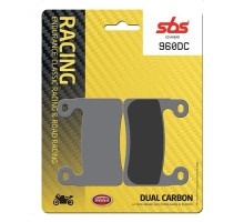 Тормозные колодки SBS 960DC Road Racing Front Brake Pads, Dual Carbon