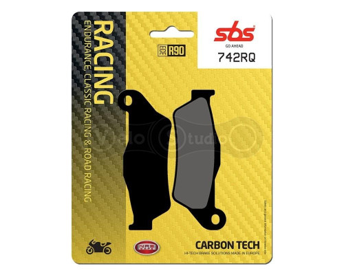 Тормозные колодки SBS 742RQ Racing Rear Brake Pads, Carbon Tech