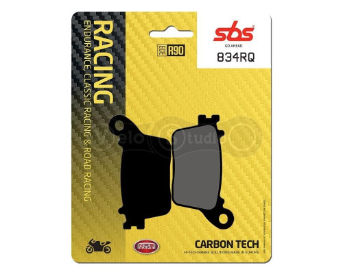 Колодки гальмівні SBS 834RQ Racing Rear Brake Pads, Carbon Tech