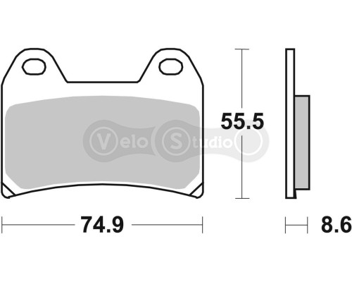 Колодки гальмівні SBS 706DS-1 Dynamic Concept Front Brake Pads, High-Tech Sintered