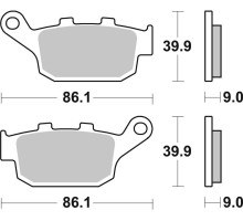 Колодки гальмівні Renthal RC-1 BP-533 Rear Brake Pads, Sintered