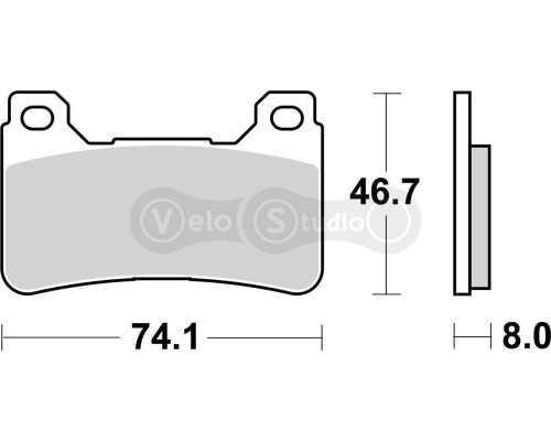 Тормозные колодки Renthal RC-1 BP-516-HHP Front Brake Pads, Sintered