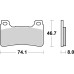 Тормозные колодки Renthal RC-1 BP-516-HHP Front Brake Pads, Sintered