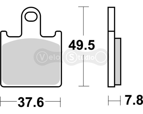 Тормозные колодки SBS 838HS Performance Front Brake Pads, Sinter