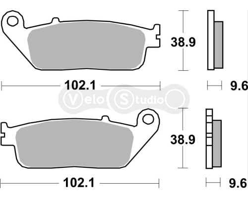 Колодки гальмівні SBS 630HS Performance Front Brake Pads, Sinter