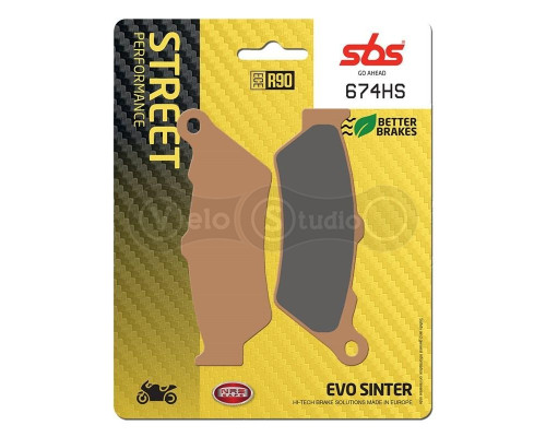 Колодки гальмові SBS 674HS Performance Front Brake Pads, Sinter