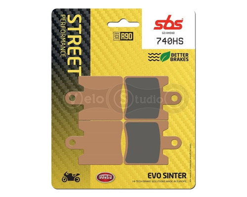 Тормозные колодки SBS 740HS Performance Front Brake Pads, Sinter
