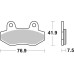 Тормозные колодки SBS 814HS Performance Front Brake Pads, Sinter
