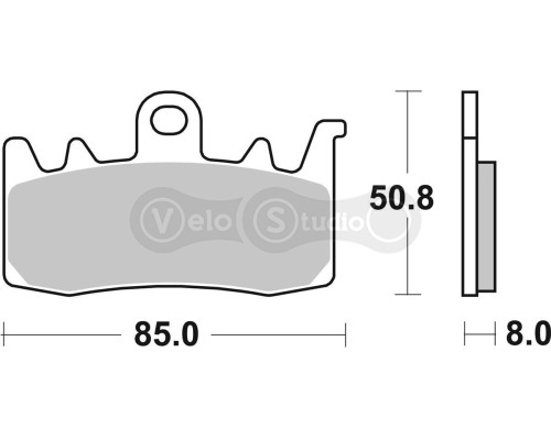 Тормозные колодки SBS 900HS Performance Front Brake Pads, Sinter