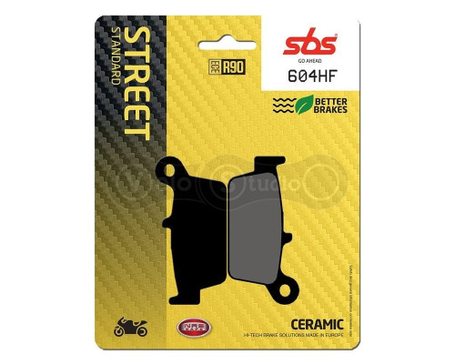 Колодки гальмівні SBS 604HF Standard Brake Pads, Ceramic