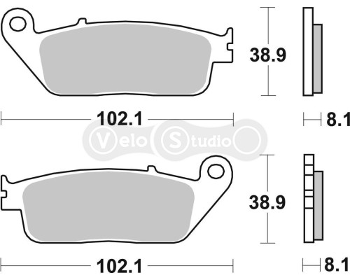Тормозные колодки SBS 627HF Standard Brake Pads, Ceramic