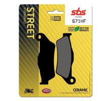 Колодки гальмівні SBS 671HF Standard Brake Pads, Ceramic