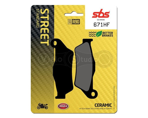 Тормозные колодки SBS 671HF Standard Brake Pads, Ceramic