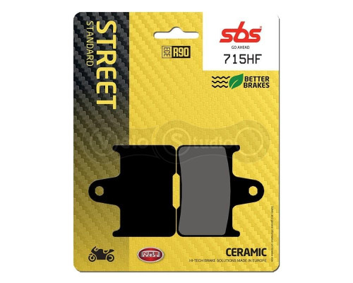 Колодки гальмівні SBS 715HF Standard Brake Pads, Ceramic