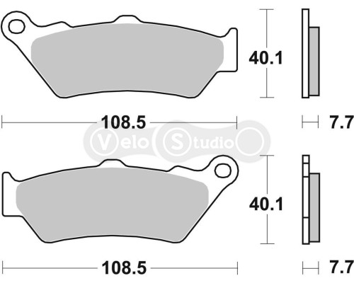Тормозные колодки SBS 674HF Standard Brake Pads, Ceramic
